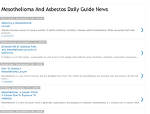 Tablet Screenshot of mesothelioma-cancerguide.blogspot.com