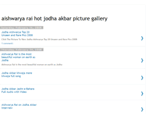 Tablet Screenshot of aishwarya-rai-in-jodha-akbar.blogspot.com