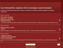 Tablet Screenshot of musiquescamerounaises.blogspot.com