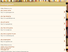 Tablet Screenshot of circusgames-games.blogspot.com