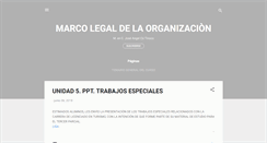 Desktop Screenshot of marcolegaldelaorganizacion.blogspot.com