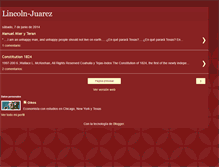 Tablet Screenshot of lincoln-juarez.blogspot.com
