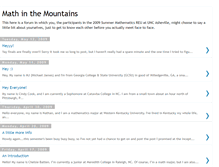 Tablet Screenshot of mathinthemountains.blogspot.com