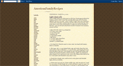 Desktop Screenshot of americanfamilyrecipes.blogspot.com