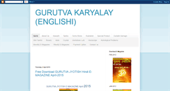 Desktop Screenshot of gurutvakaryalay-english.blogspot.com