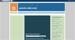 Desktop Screenshot of genuine-dataentry.blogspot.com