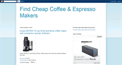 Desktop Screenshot of findcheapcoffeemakers.blogspot.com