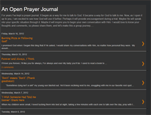 Tablet Screenshot of anopenprayerjournal.blogspot.com