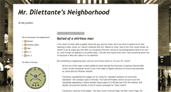 Desktop Screenshot of mrdilettante.blogspot.com