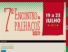 Tablet Screenshot of encontrodepalhacos.blogspot.com