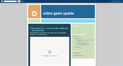 Desktop Screenshot of onlinegameupdate.blogspot.com