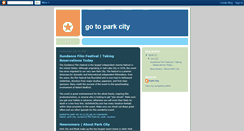 Desktop Screenshot of gotoparkcity.blogspot.com