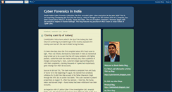 Desktop Screenshot of cyberforensicsindia.blogspot.com