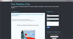 Desktop Screenshot of one-painting-a-day.blogspot.com