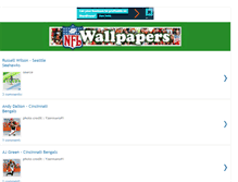 Tablet Screenshot of nflwallpapers.blogspot.com