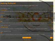 Tablet Screenshot of notprofound.blogspot.com