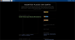 Desktop Screenshot of hauntedplacesonearth.blogspot.com