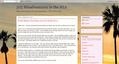 Desktop Screenshot of 305misadventures.blogspot.com