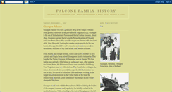 Desktop Screenshot of falconefamhistory.blogspot.com