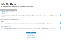 Tablet Screenshot of helpthehunger.blogspot.com