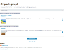 Tablet Screenshot of 8gradegroup1.blogspot.com