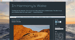 Desktop Screenshot of inharmonyswake.blogspot.com