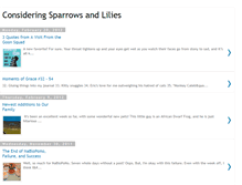 Tablet Screenshot of consideringsparrowsandlilies.blogspot.com