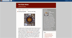 Desktop Screenshot of novitiatenotes.blogspot.com