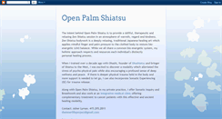 Desktop Screenshot of openpalmshiatsu.blogspot.com