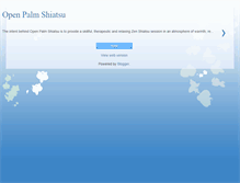 Tablet Screenshot of openpalmshiatsu.blogspot.com