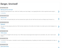 Tablet Screenshot of dangerunwined.blogspot.com