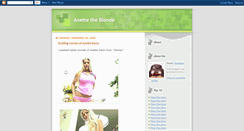 Desktop Screenshot of anettetheblonde.blogspot.com