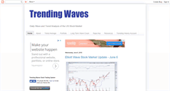 Desktop Screenshot of elliotwavetrader1.blogspot.com