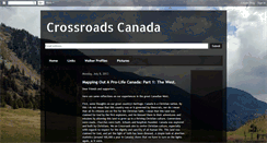 Desktop Screenshot of crossroadscanada.blogspot.com