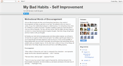 Desktop Screenshot of my-bad-habits.blogspot.com