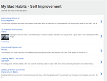 Tablet Screenshot of my-bad-habits.blogspot.com