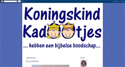 Desktop Screenshot of koningskindkadootjes.blogspot.com