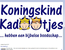 Tablet Screenshot of koningskindkadootjes.blogspot.com