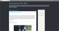 Desktop Screenshot of fabtour2012.blogspot.com
