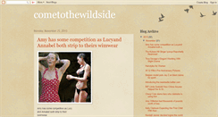 Desktop Screenshot of cometothewildside.blogspot.com