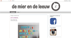 Desktop Screenshot of demierendeleeuw.blogspot.com