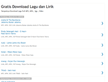 Tablet Screenshot of gudanglagu-gratis.blogspot.com