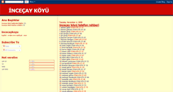 Desktop Screenshot of incecaykoyu.blogspot.com