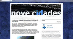Desktop Screenshot of novecidades.blogspot.com