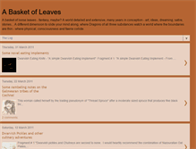 Tablet Screenshot of abasketofleaves.blogspot.com