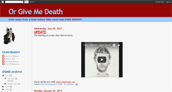 Desktop Screenshot of orgivemedeath.blogspot.com