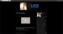 Desktop Screenshot of lifealdente.blogspot.com