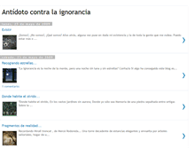 Tablet Screenshot of antidotocontralaignorancia.blogspot.com