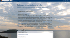 Desktop Screenshot of deliciousimperfectionsoflife.blogspot.com