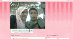 Desktop Screenshot of cloudinmystorm.blogspot.com
